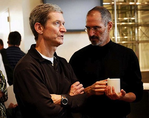 Tim Cook and Steve Jobs